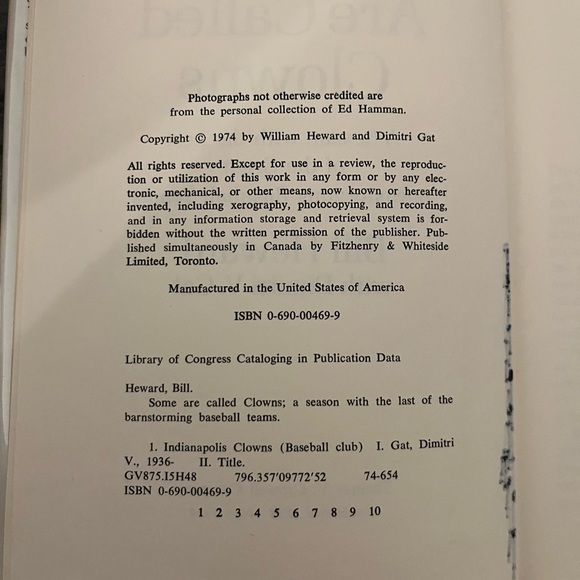 RARE Vintage 1974 Some Are Called Clowns by Bill Heward Brainstorming Baseball - Picture 9 of 13